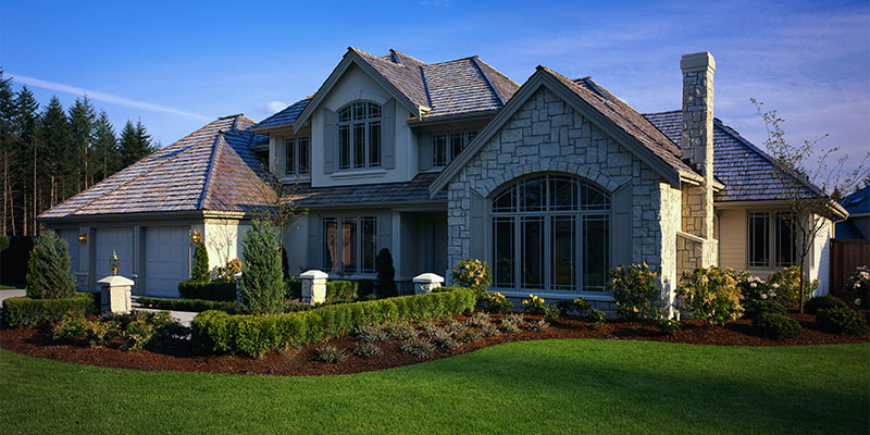 exterior photo of home with clean landscaping