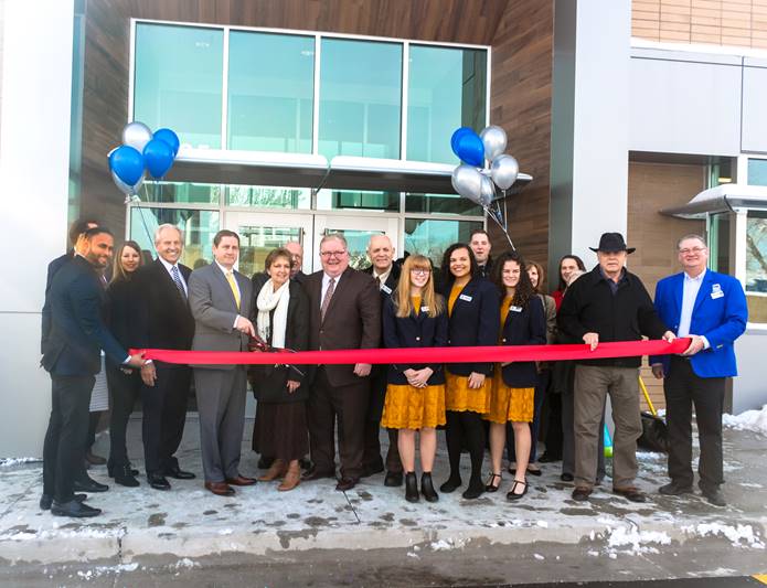 Taylorsville branch, exterior ribbon cutting