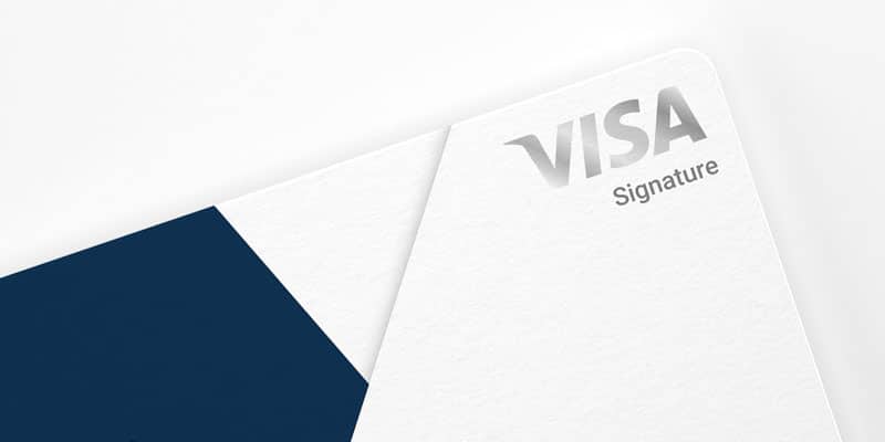 The Visa Signature credit card