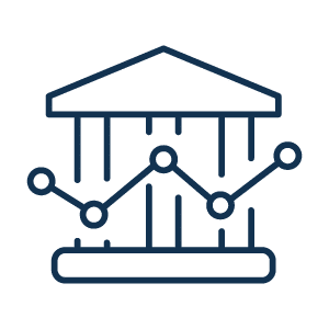 icon representing the stock market
